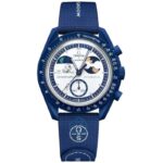 ساعت مچی مردانه زنانه امگا سواچ OMEGA SWATCH MISSION TO EARTHPHASE MOONSHINE GOLD
